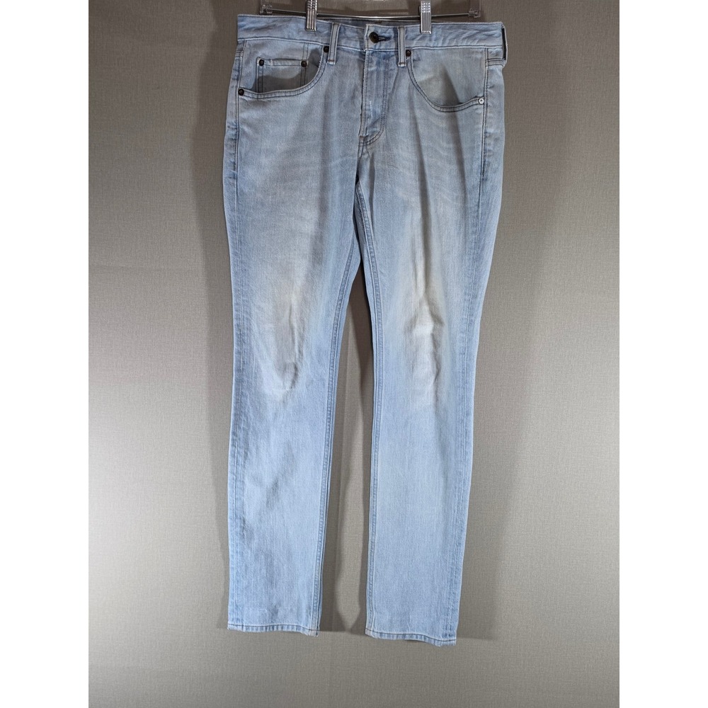 Bonobos The Blue Jean Mens 31x32 Light Wash Slim Straight Stretch Denim Pants